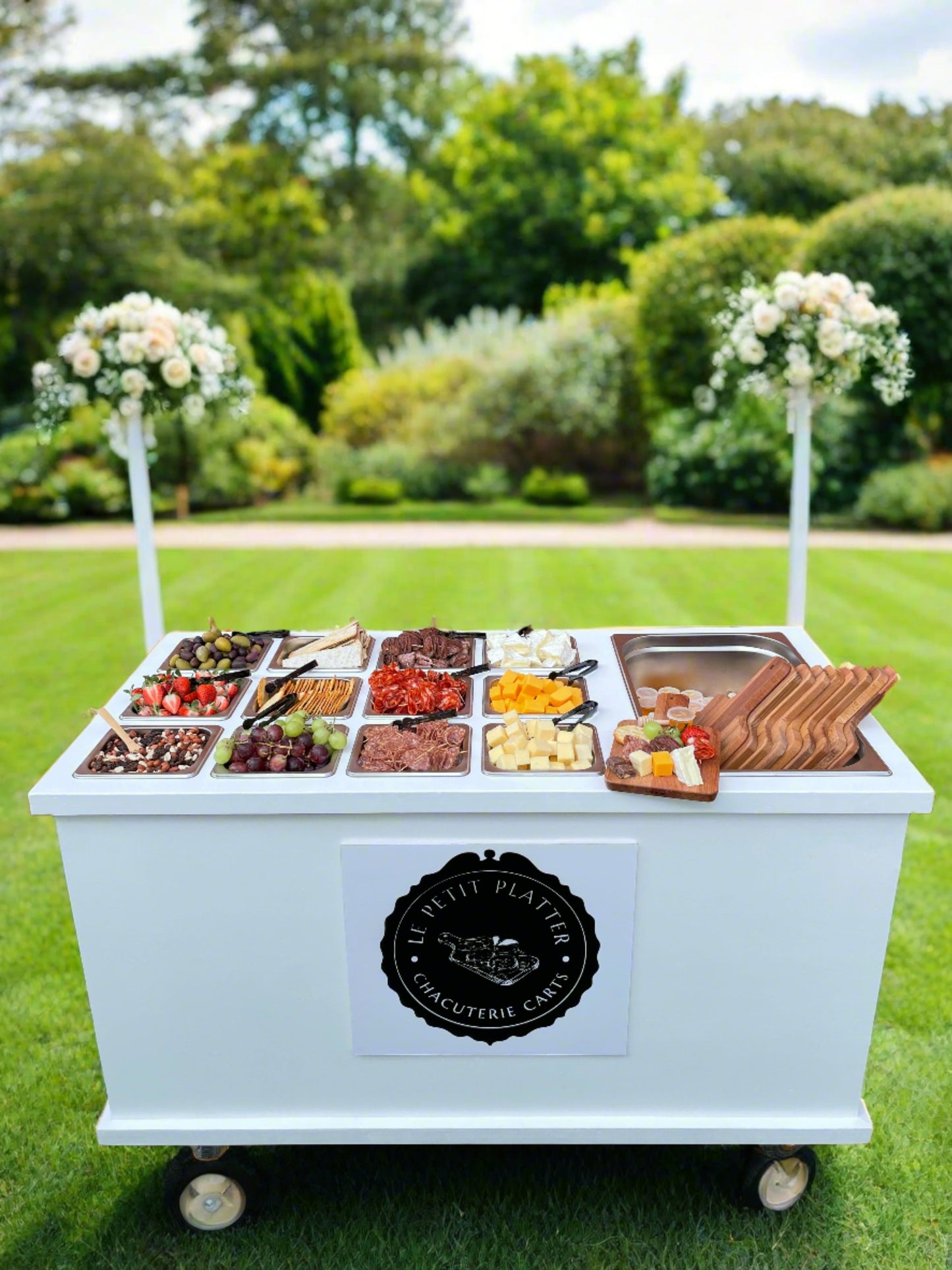 Mobile, folding Cheese and Charcuterie cart - buffet cart