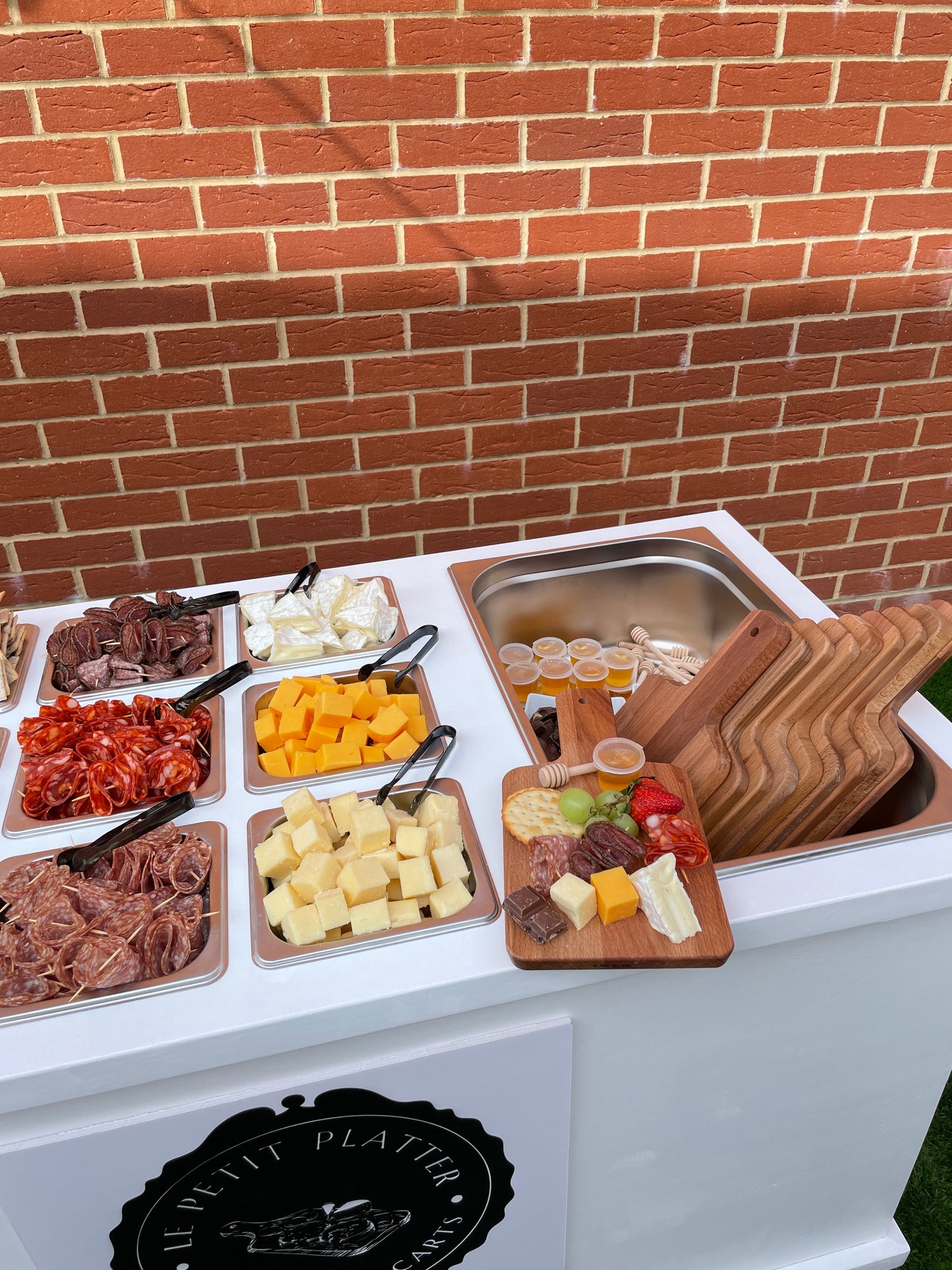 Mobile, folding Cheese and Charcuterie cart - buffet cart