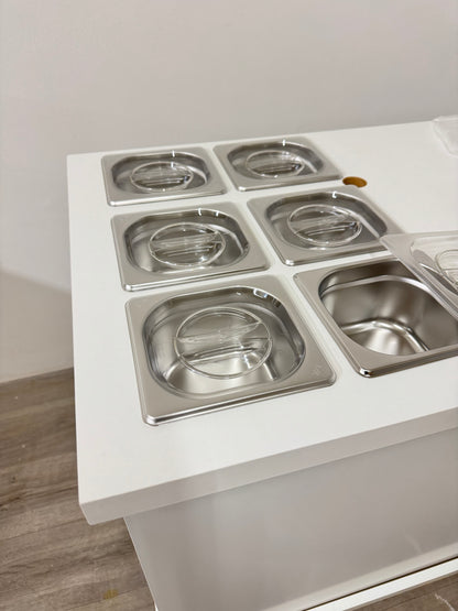 Set of 6 Clear plastic lids for pans