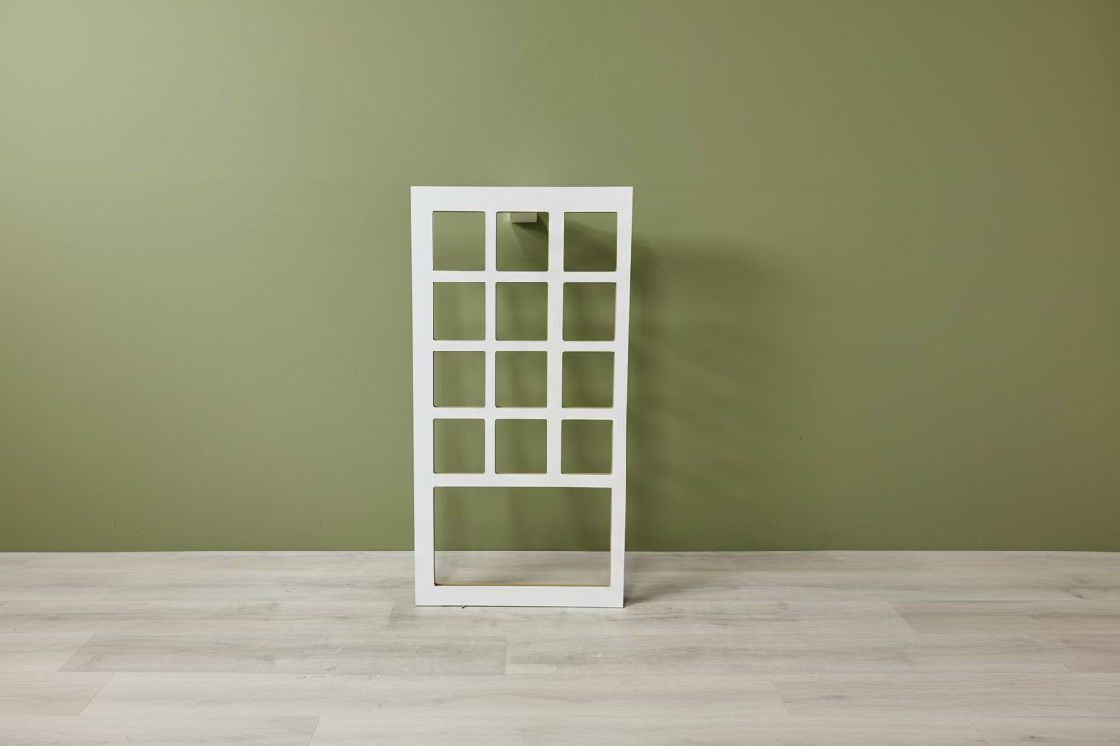 Additional worktop only with 12 small and 1 large pan cutouts and optional parasol hole