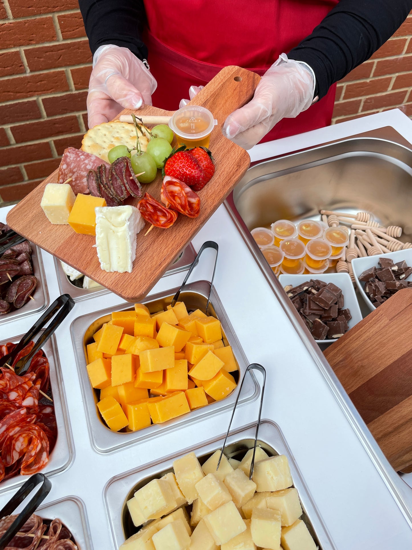 Mobile, folding Cheese and Charcuterie cart - buffet cart