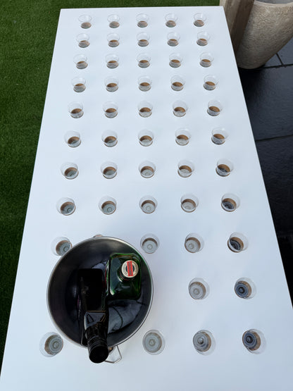 Mobile Folding Shot Cart – LED Party Shot Display Cart