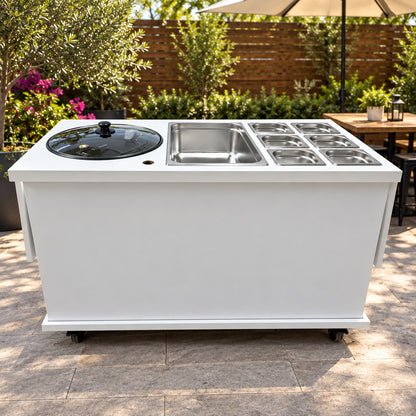 Mobile Puff Puff Cart. Folding Event Cart