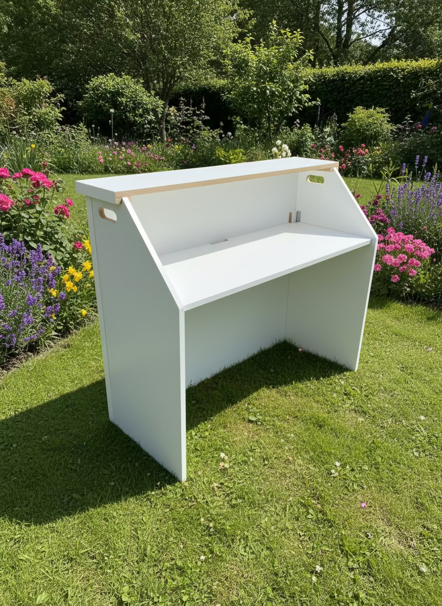 Portable folding bar