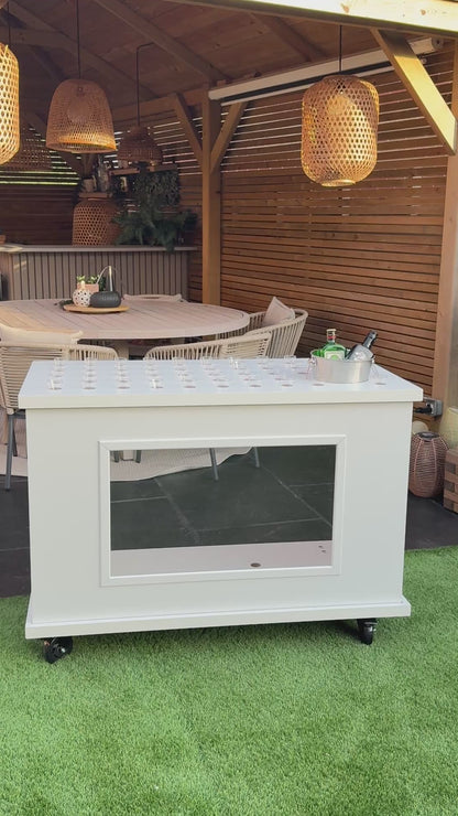 Mobile Folding Shot Cart – LED Party Shot Display Cart