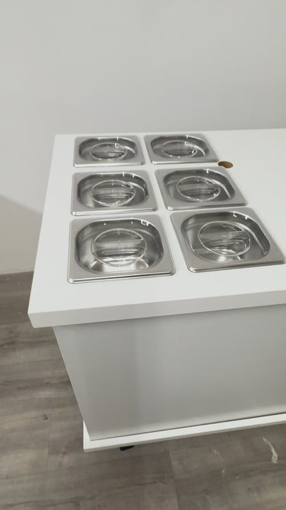 Set of 6 Clear plastic lids for pans