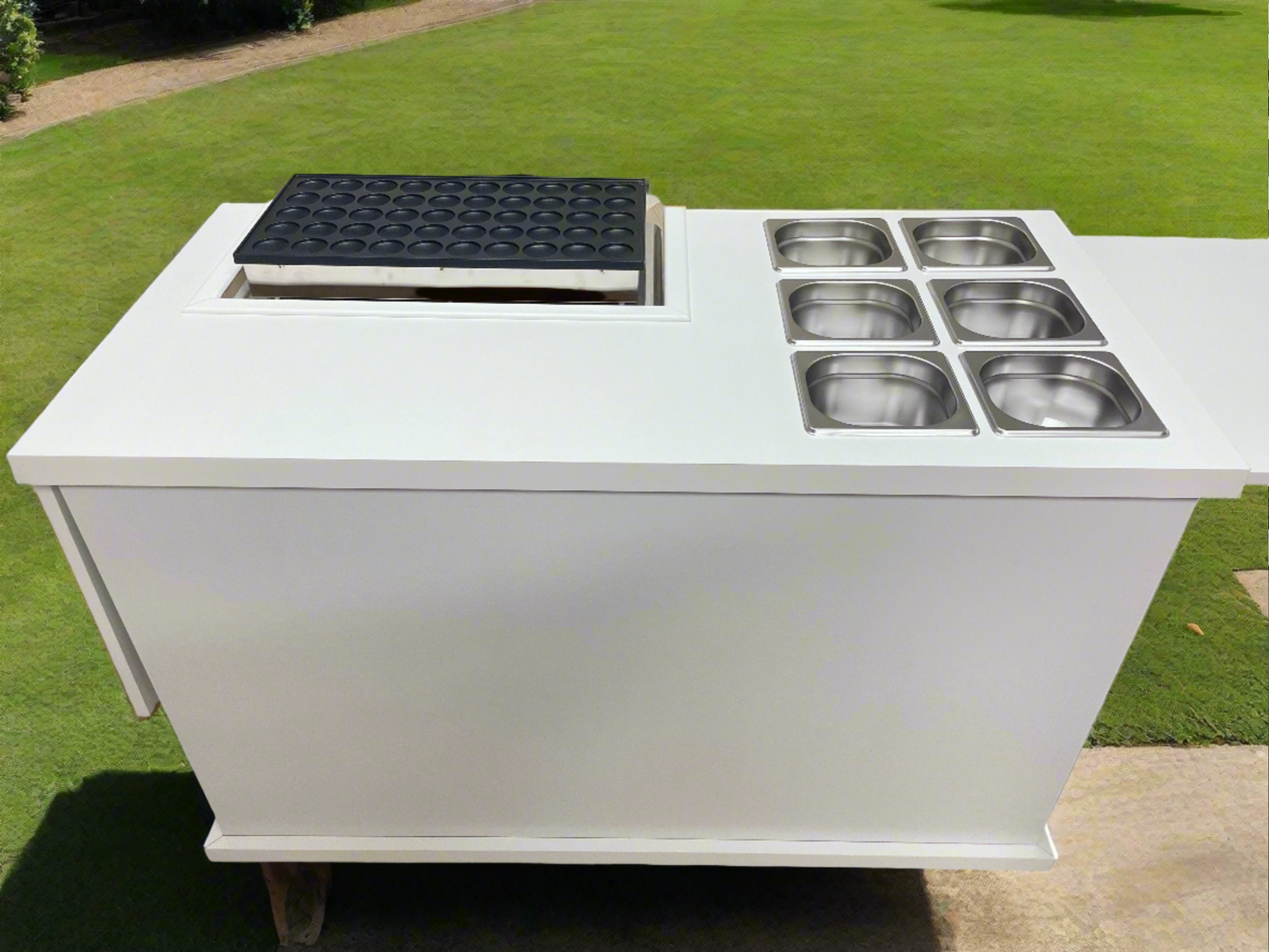 Mobile Mini Pancake Cart. Folding Pancake Event Cart
